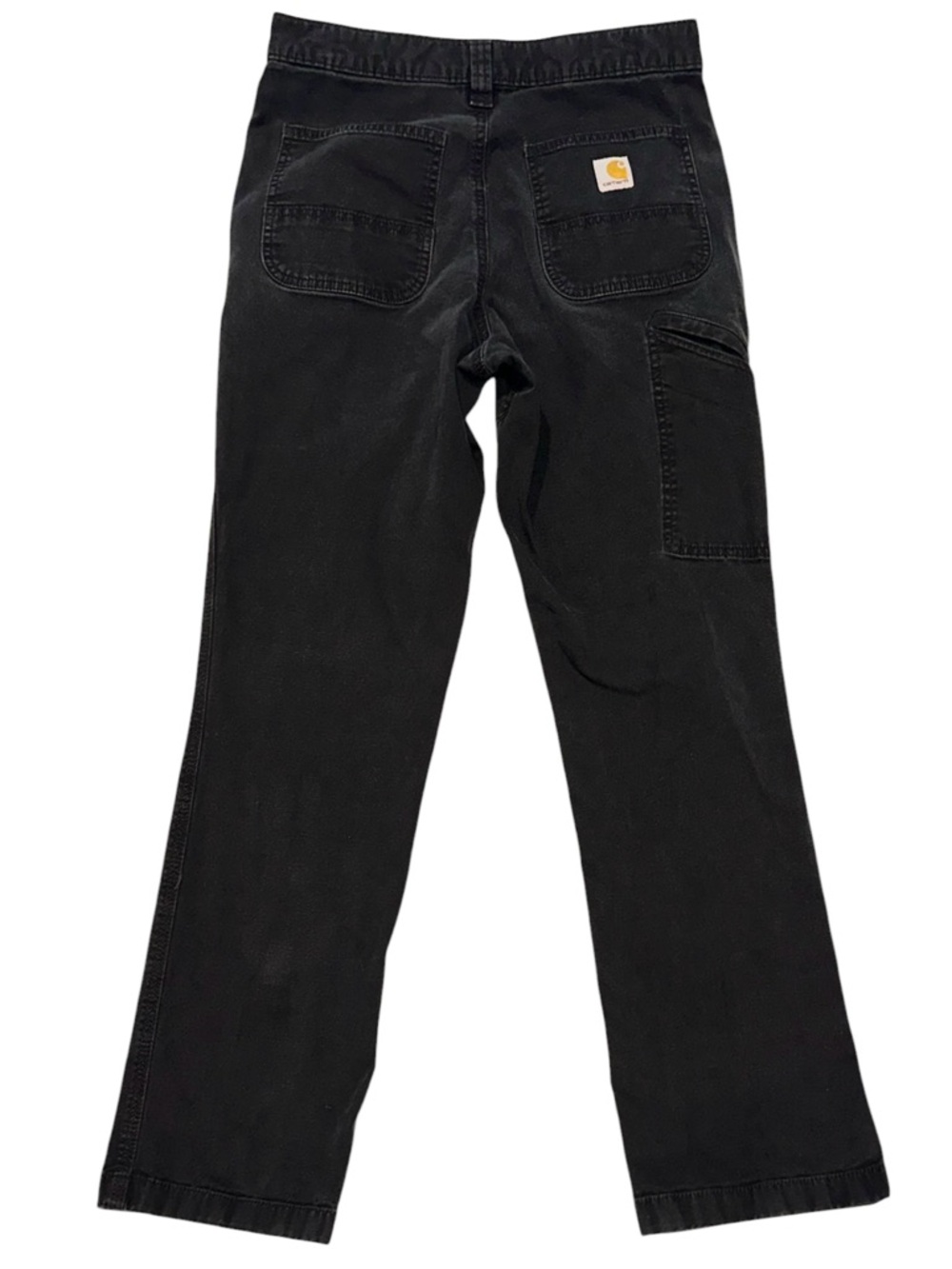 Carhartt Work Pants Black Relaxed Fit Rugged Flex Carpenter Construction 30x32 - Picture 7 of 9